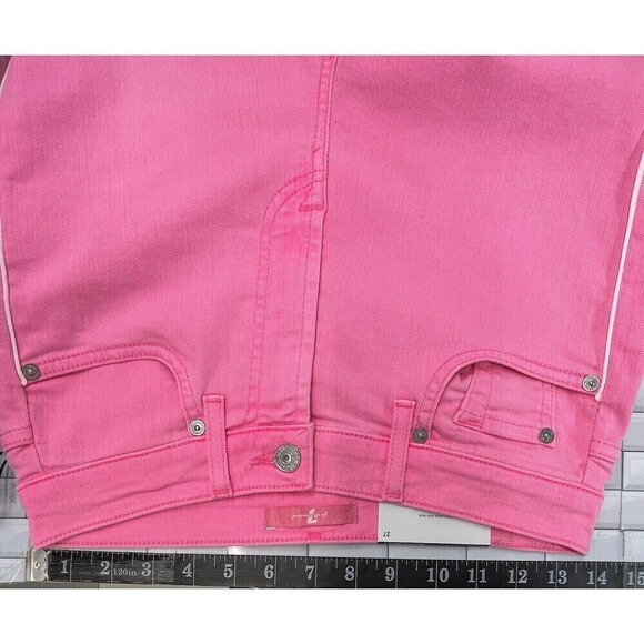 7 For All Mankind Pink Boot Cut Jeans - Picture 10 of 14